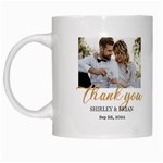 Personalized Wedding Photo Thank You Mug White Mug Left