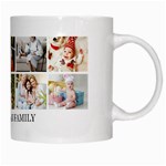 Personalized 10 Photo Family Name Any Text Mug White Mug Right