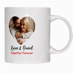 Personalized Couple Photo Name Mug White Mug Right