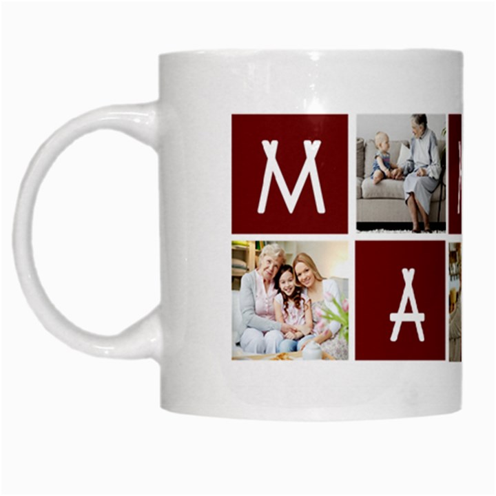 Personalized 5 Family Photo Any Text Mug White Mug