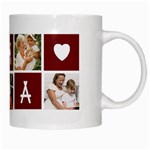 Personalized 5 Family Photo Any Text Mug White Mug Right