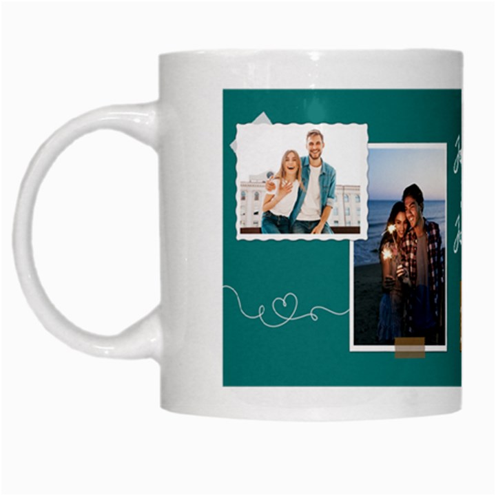Personalized Photo Couple Name Any Text Mug White Mug