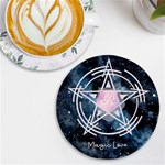 Personalized Magic Name Round Tile Coaster UV Print Round Tile Coaster Front