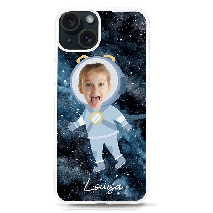 Personalized Astronaut UV Print Case iPhone 15 TPU UV Print Case