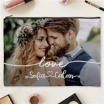 Personalized Love Couple Wedding Name Cosmetic Bag Cosmetic Bag (XXXL) Front