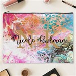 Personalized Initial Name Marble Cosmetic Bag Cosmetic Bag (XXXL) Front