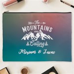 Personalized The Mountain are Calling Name Cosmetic Bag Cosmetic Bag (XXXL) Front