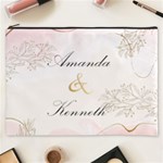 Personalized Wedding Couple Name Cosmetic Bag Cosmetic Bag (XXXL) Front