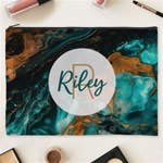 Personalized Marble Name Cosmetic Bag Cosmetic Bag (XXXL) Front