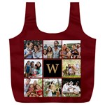 Personalized Initial 8 Photo Large Cushion Recycle Bag Full Print Recycle Bag (XXXL) Front
