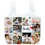 Personalized Photo Family Name Any Text Recycle Bag Full Print Recycle Bag (XXXL) Back