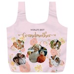 Personalized 5 Photo Floral Worlds Best Grandmother Any Text Recycle Bag Full Print Recycle Bag (XXXL) Front
