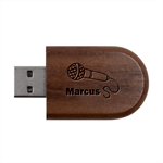 Personalized Music Name Wood Oval USB Flash Drive Wood Oval USB Flash Drive USB