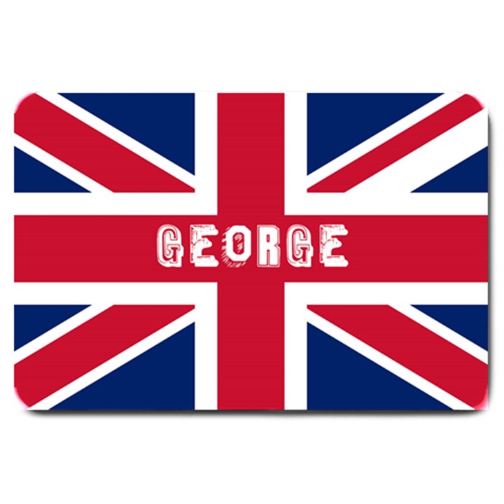 Personalized England Flag Name Doormat Large Doormat