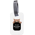 Personalized Name Cat Luggage Tag (two sides) Luggage Tag (two sides) Back
