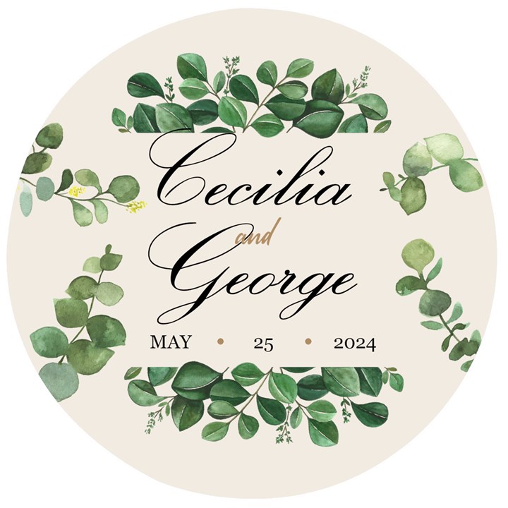 Personalized Married Save th Date Ornament Name Any Text Wooden Bottle Opener Wooden Bottle Opener (Round)