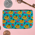 Personalized Lemon Kisses Name Any Text Large Coin Purse Large Coin Purse Front