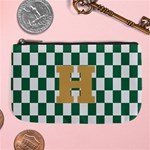 Personalized Checkered Initial Large Coin Purse Large Coin Purse Front