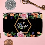 Personalized Flower Marble Initial Name Large Coin Purse Large Coin Purse Back