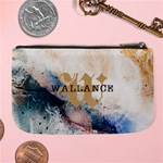 Personalized Initial Name Marble Name Large Coin Purse Large Coin Purse Back