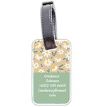  Personalized Name Flower Luggage Tag (two sides) Luggage Tag (two sides) Back