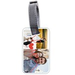 Personalized Photo Name Love Line Luggage Tag (two sides) Luggage Tag (two sides) Front