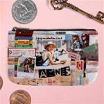 Personalized Life Adventure Style Travel Collage Photo Name Large Coin Purse Large Coin Purse Front