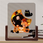 Personalized Photo Moon Black Cat Acrylic UV Print 6  Tabletop Frame Acrylic UV Print 6  Tabletop Frame (U-Shape) Front