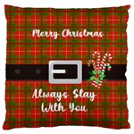 Personalized Photo Christmas Light Large Cushion Case  Large Cushion Case (Two Sides) Back