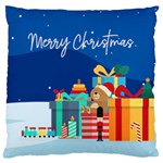 Personalized Photo Elf Christmas Large Cushion Case  Large Cushion Case (Two Sides) Back