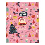 Personalized Christmas Name Any Text Two Sides Premium Plush Fleece Blanket Two Sides Premium Plush Fleece Blanket (Large) 80 x60  Blanket Front