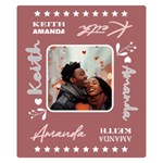 Personalized Name Lover photo Style Premium Plush Fleece Blanket (Small) 50 x40  Blanket Front