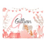 Personalized Mermaid Party Cute Child Two Sides Premium Plush Fleece Blanket (Mini) 35 x27  Blanket Front
