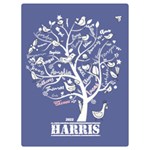 Personalized Family Tree Name Love Two Sides Premium Plush Fleece Blanket (Baby Size) 40 x30  Blanket Front