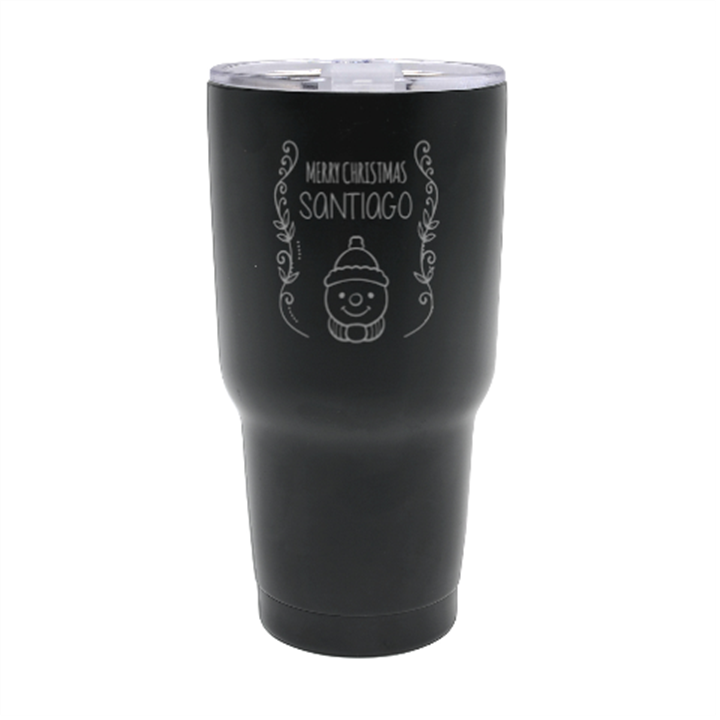 Personalized Name Any Text Christmas 30oz Thermal Travel Tumbler 30oz Thermal Travel Tumbler
