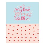 Personalized Photo Heart Pattern Valentine s Day Two Sides Premium Plush Fleece Blanket Two Sides Premium Plush Fleece Blanket (Large) 80 x60  Blanket Front