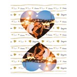 Personalized Photo Name Valentine s Day Two Sides Premium Plush Fleece Blanket Two Sides Premium Plush Fleece Blanket (Large) 80 x60  Blanket Front