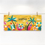 Personalized Tropical Summer Name Any Text Hand Towel Hand Towel Front