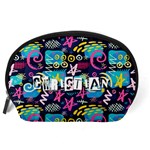 Personalized Hand Drawn Graffiti Name Any Text Accessory Pouch (Large) Back