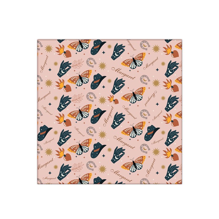Personalized Mystery Pattern Name Any Text Satin Bandana Scarf 22  x 22 