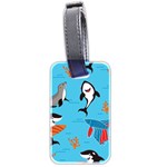 Personalized Name Ocean Theme Luggage Tag (two sides) Back