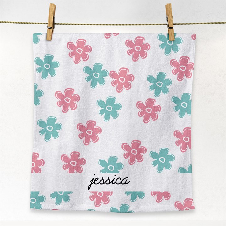 Floral Pattern Face Towel