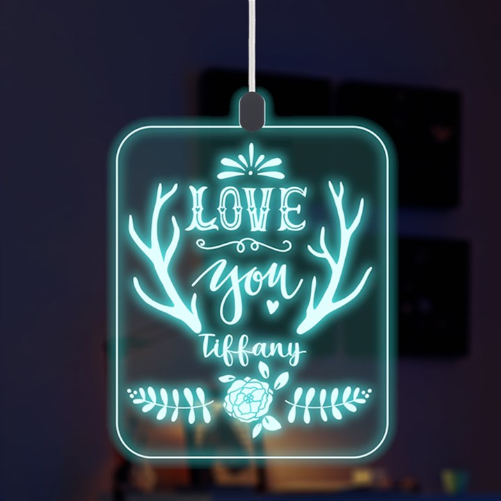 Love You LED Acrylic Ornament
