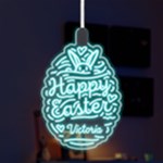 Custom Happy Easter Name Any Text LED Acrylic Ornament Front