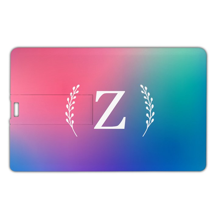 Personalized Initial Name Card Style USB Flash Drive Name Card Style USB Flash Drive