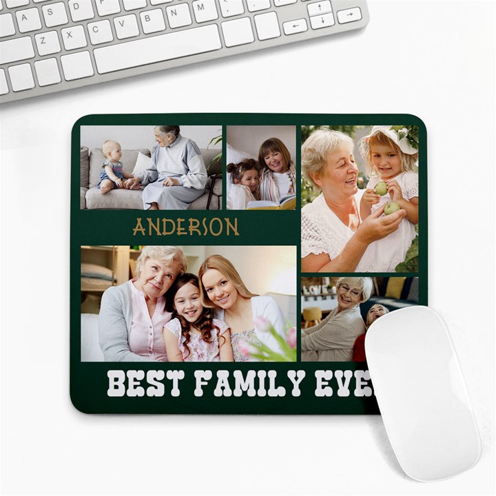 Family Name Photo Mousepad Collage Mousepad