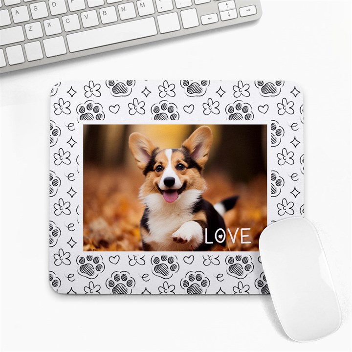Pet Paw Print Large Mousepad