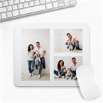 Modern 3 Photo Collage  Large Mousepad Front