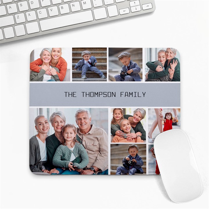 Family Collage Large Mousepad