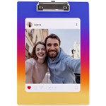 Personalized Instagram Photo Name A4 Acrylic Clipboard A4 Acrylic Clipboard Front